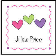Kelly Hughes Designs - Vinyl Gift Stickers (Hearts Are Wild - Kids) (s341)
