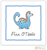 Gift Stickers by Kelly Hughes Designs (Blue Dinosaur - Kids)