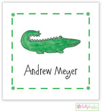 Gift Stickers by Kelly Hughes Designs (Green Gator - Kids)