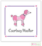 Gift Stickers by Kelly Hughes Designs (Pink Poodle - Kids)