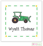 Gift Stickers by Kelly Hughes Designs (Green Tractor - Kids)