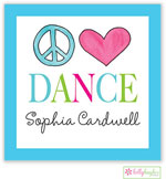 Gift Stickers by Kelly Hughes Designs (Peace Love Dance - Sassy)