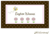 Little Lamb Design Gift Stickers - Butterfly and Flowers (GS1022)