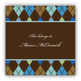 Mayberry Design - Gift Stickers (Argyle Blue) (1064-2ss)