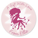 Name Doodles - Large Round Gift Stickers (Fairy Moon) (GSWP-D12)