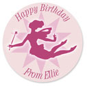 Name Doodles - Large Round Gift Stickers (Fairy Flight) (GSWR-D12)