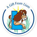 Name Doodles - Large Round Gift Stickers (Alpha Animals Blue) (NDBA-D20)