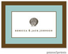 PicMe Prints - Gift Stickers - Chocolate Border Robin's Egg (SCXME1372)