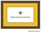 PicMe Prints - Gift Stickers - Chocolate Border Mustard (SCXME1374)