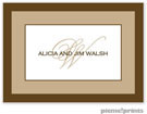 PicMe Prints - Gift Stickers - Chocolate Border Tan (SCXME1376)