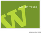 PicMe Prints - Gift Stickers - Alphabet Chartreuse on Cilantro - NO MOTIF (SCXME1595)
