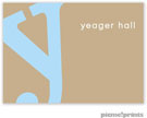 PicMe Prints - Gift Stickers - Alphabet Powder on Tan - NO MOTIF (SCXME1597)