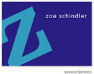 PicMe Prints - Gift Stickers - Alphabet Peacock on Purple - NO MOTIF (SCXME1598)