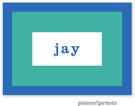 PicMe Prints - Gift Stickers - Bold Bands Ocean/Turquoise - NO MOTIF (SCXME2382)
