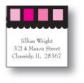 Polka Dot Pear Design - Small Square Stickers (213ss)
