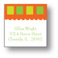 Polka Dot Pear Design - Small Square Stickers (215ss)