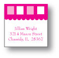 Polka Dot Pear Design - Small Square Stickers (216ss)