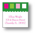 Polka Dot Pear Design - Small Square Stickers (217ss)