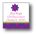 Polka Dot Pear Design - Small Square Stickers (220ss)