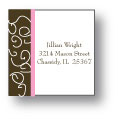 Polka Dot Pear Design - Small Square Stickers (230ss)