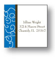 Polka Dot Pear Design - Small Square Stickers (231ss)