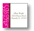 Polka Dot Pear Design - Small Square Stickers (232ss)