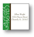 Polka Dot Pear Design - Small Square Stickers (233ss)