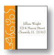 Polka Dot Pear Design - Small Square Stickers (234ss)