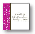 Polka Dot Pear Design - Small Square Stickers (235ss)