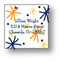 Polka Dot Pear Design - Small Square Stickers (239ss)
