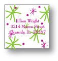 Polka Dot Pear Design - Small Square Stickers (240ss)