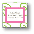 Polka Dot Pear Design - Small Square Stickers (243ss)