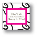 Polka Dot Pear Design - Small Square Stickers (244ss)