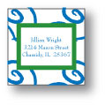 Polka Dot Pear Design - Small Square Stickers (245ss)