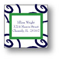 Polka Dot Pear Design - Small Square Stickers (246ss)