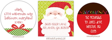 Holiday Gift Stickers by Sharp & Sally