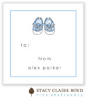 Stacy Claire Boyd Gift Stickers - Baby Steps - Blue (SCQSB0542)
