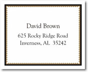 Stacy Claire Boyd Gift Stickers - Black Deckled Border   (78322)