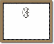 Stacy Claire Boyd Gift Stickers - Brown Dot Swiss Border   (78341)