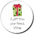 Sugar Cookie Holiday Gift Stickers - Present