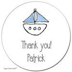 Sugar Cookie Gift Stickers - Boat