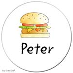 Sugar Cookie Gift Stickers - Burger