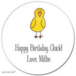 Sugar Cookie Gift Stickers - Chick