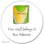 Sugar Cookie Gift Stickers - Crayons
