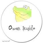 Sugar Cookie Gift Stickers - Crocodile