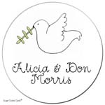 Sugar Cookie Gift Stickers - Dove
