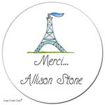 Sugar Cookie Gift Stickers - Eiffel