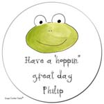 Sugar Cookie Gift Stickers - Frog