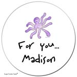 Sugar Cookie Gift Stickers - Octopus