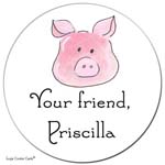 Sugar Cookie Gift Stickers - Pig